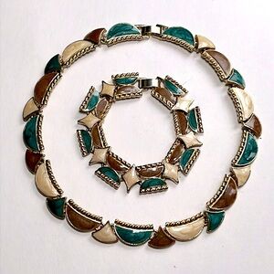 Vintage MCM Necklace & Bracelet Set